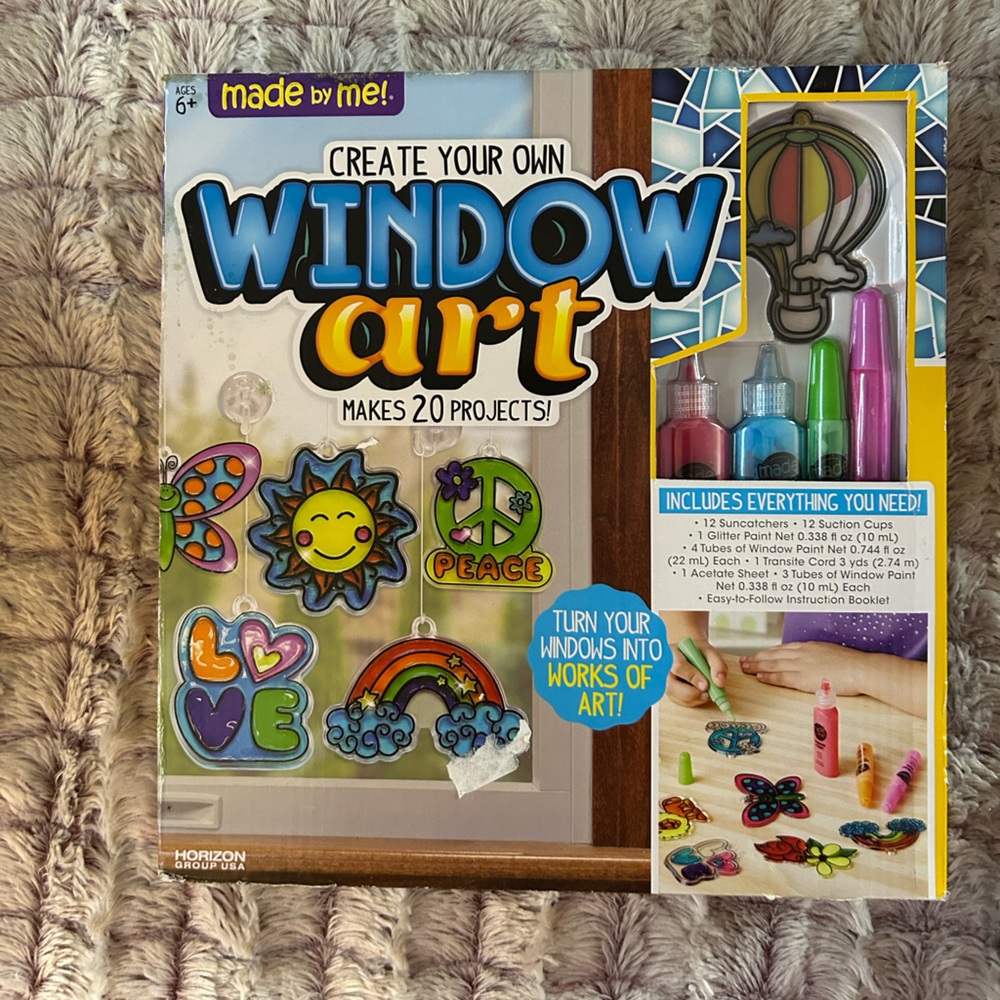 Made By Me Window Art Kit - Colorful Creativity Set